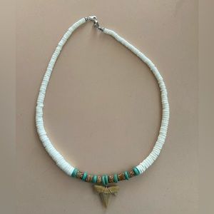 Shark tooth puka shell necklace